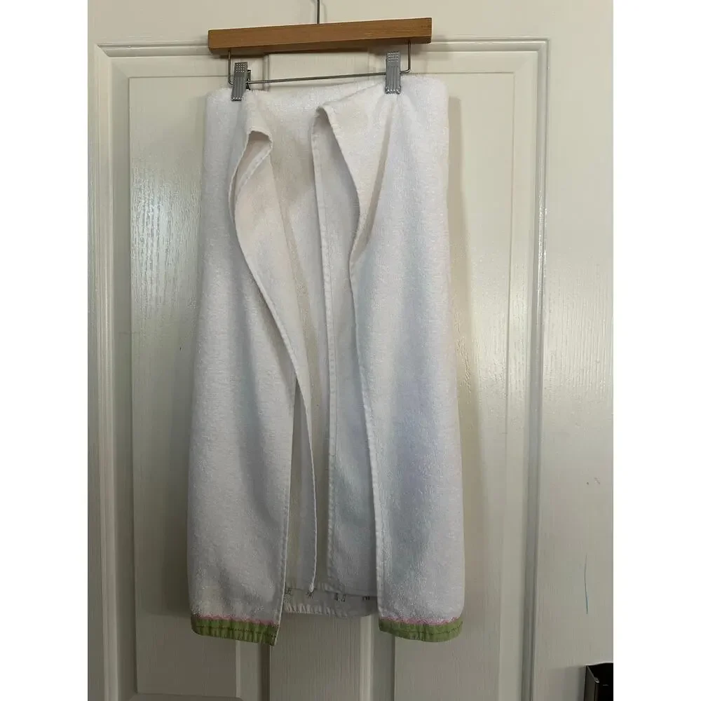 Pottery Barn Kids Towel Cotton Embroidered Butterfly White